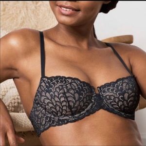 True & Co underwire lace bra